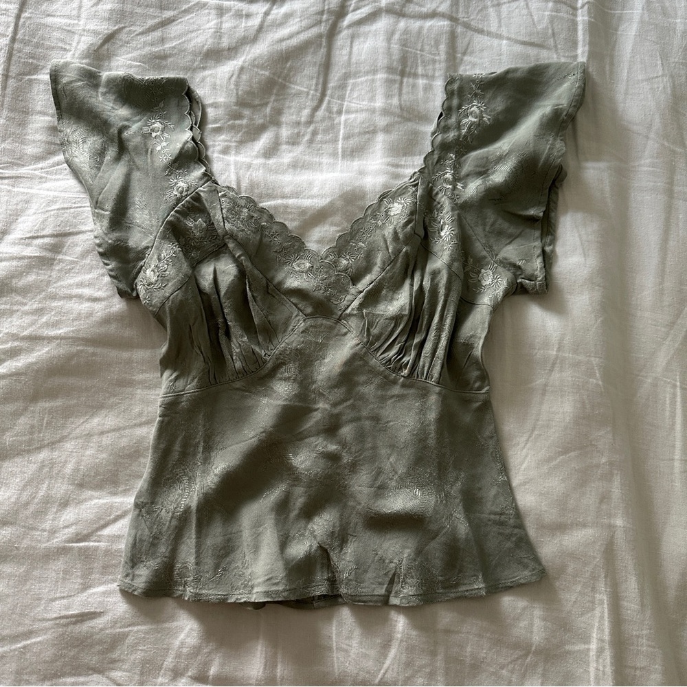 Stylish Lace Accent Top